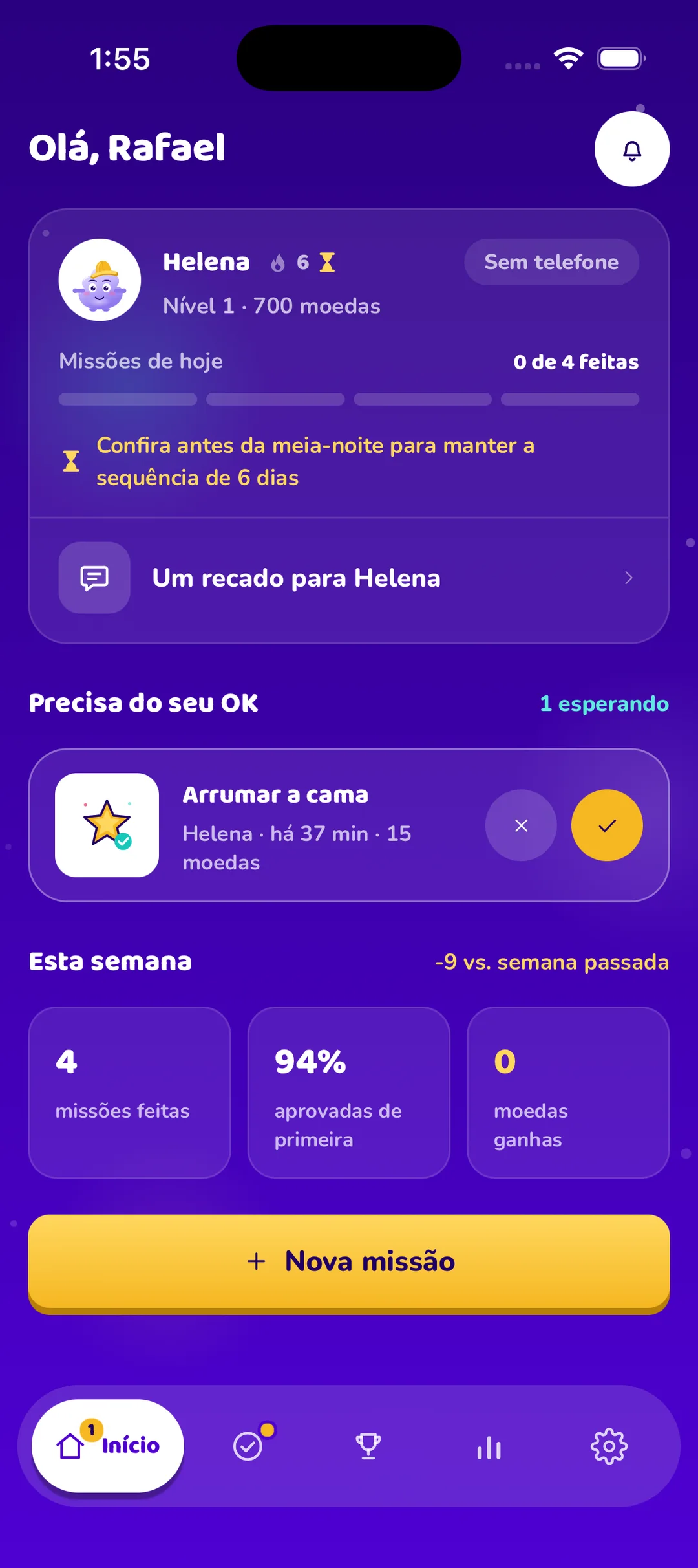Seu telefone